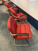 Vergaderstoelen - Eetkamerstoelen - Gispen of Ahrend, Huis en Inrichting, Stoelen, Ophalen, Gebruikt, Rood, Vijf, Zes of meer stoelen