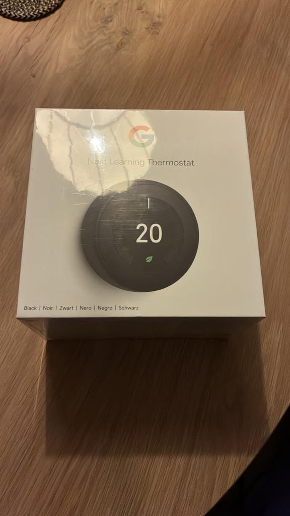 Google Nest Learning Thermostat 3e generatie - Nieuw!, Doe-het-zelf en Verbouw, Thermostaten, Nieuw, Slimme thermostaat, Ophalen of Verzenden