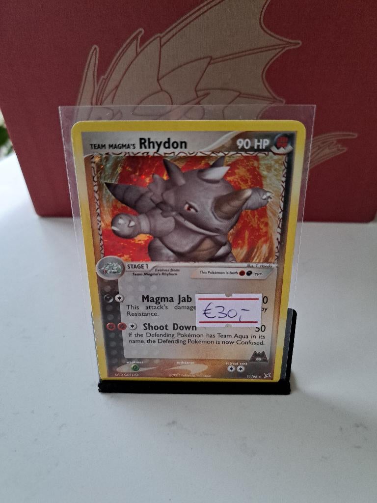 Team magma's Rhydon 11/95	 € 30,00, Verzenden, Zo goed als nieuw, Losse kaart