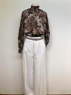 BLOUSE mt40/L CALIBAN SUPERLEUK met colletje, Maat 38/40 (M), Bruin, Ophalen of Verzenden, Zo goed als nieuw