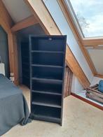 Zwarte cd kast met planken. 8 stuks., Met plank(en), Minder dan 50 cm, Gebruikt, Ophalen of Verzenden