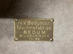 Fabrieksplaten Ducroo & Brauns en Bedumer Machinefabriek, Diversen, Ophalen, Gebruikt