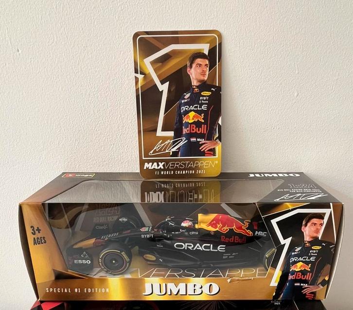 Schaalmodel Red Bull Formule 1 2022 Max Verstappen Bburago, Hobby en Vrije tijd, Modelauto's | 1:24, Zo goed als nieuw, Bburago