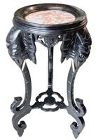 gebeeldhouwd olifanten bijzettafeltje, Antiek en Kunst, Ophalen