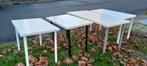 4 witte tafels IKEA, Ophalen, Gebruikt