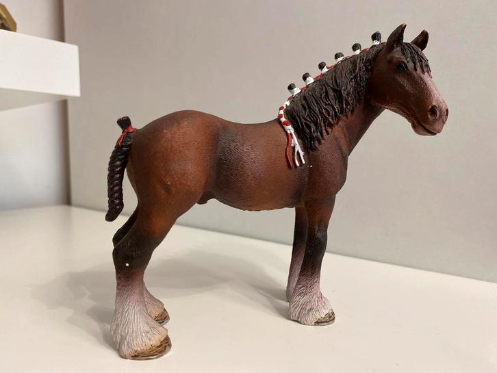 Schleich 13808 Clydesdale Ruin, Verzamelen, Dierenverzamelingen, Zo goed als nieuw, Beeldje of Figuurtje, Paard, Ophalen of Verzenden