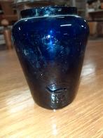 Donkerblauw olielamp glas., Ophalen of Verzenden