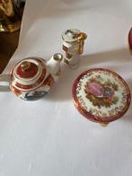 3 Vintage Miniaturen – Limoges-stijl –, Ophalen of Verzenden