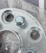 2x Spacers Spoorverbreders 15MM 5x112 5x100 57.1 M14x1.5 2x, Auto diversen, Tuning en Styling, Ophalen of Verzenden, A, A, A