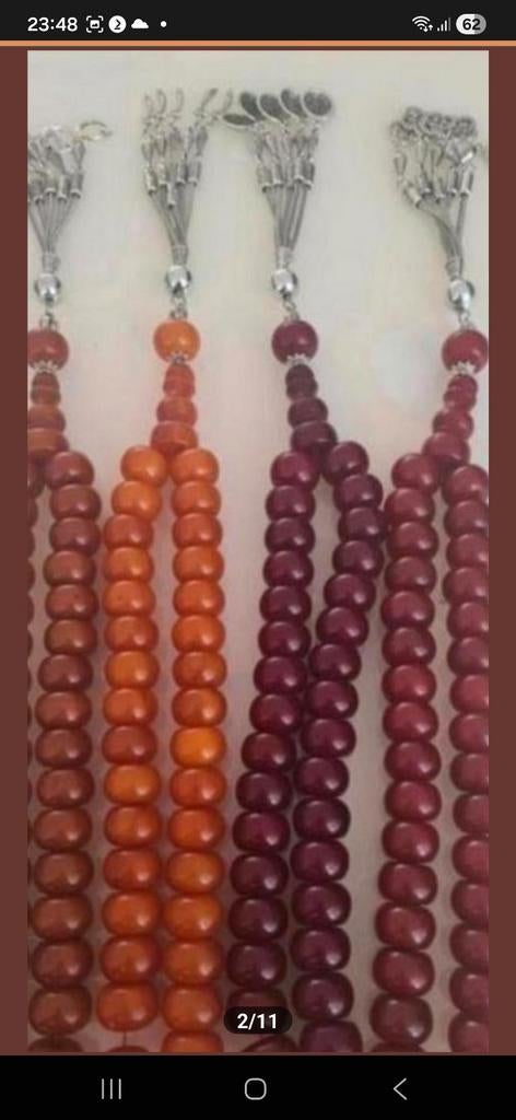 💫💫💫Gebedsketting / Tasbih - Verschillende kleuren💫💫💫, Met hanger, Kunststof, Gebruikt, Bruin