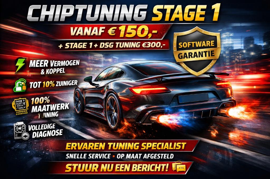 chiptuning stage 1 vanaf €150 meer power, meer rijplezier!, Ophalen