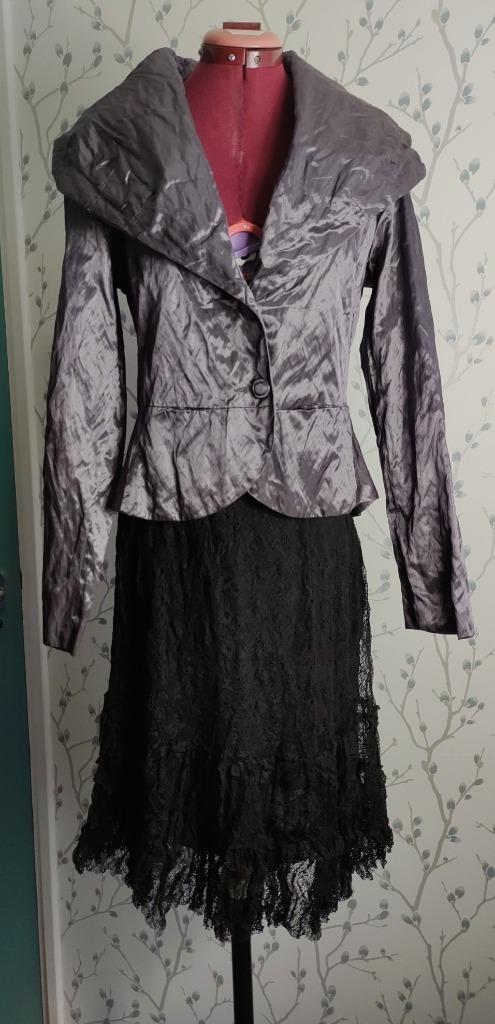 A.R.T. Lila , Metallic Feestelijk Blouse/Jasje maat L/10, Kleding | Dames, Jasjes, Kostuums en Pakken, Zo goed als nieuw, Jasje