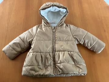 Dikke goud kleurige gewatteerde winter jas – baby maat 80 beschikbaar voor biedingen