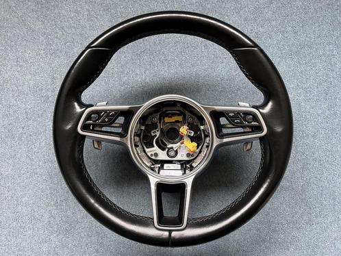 Porsche Macan 95B zwart leder stuurwiel sportstuur stuur PDK, Auto-onderdelen, Besturing, Porsche, Gebruikt, Ophalen of Verzenden