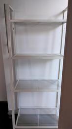 Metalen boekenkastje (wit), Huis en Inrichting, Kasten | Boekenkasten, Ophalen, 50 tot 100 cm, Zo goed als nieuw, Minder dan 100 cm