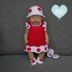 Gehaakte BabyBorn Outfit | Rood-Wit zomer outfit, Nieuw, Ophalen of Verzenden, Babypop