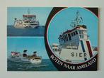 jaren 80 AMELAND schip SIER - DELFZIJL ongelopen, Ophalen, 1960 tot 1980, Ongelopen, Waddeneilanden