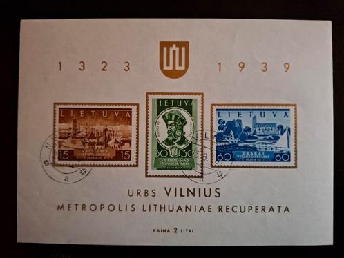 Litouwen 1940 Eversal, Postzegels en Munten, Postzegels | Europa | Overig, Gestempeld, Overige landen, Ophalen of Verzenden