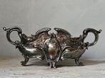 Verzilverde jardinière met binnen bakje, Antiek en Kunst, Ophalen of Verzenden