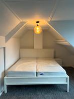Ikea bed, Huis en Inrichting, Slaapkamer | Bedden, Ophalen, Wit, Tweepersoons, Zo goed als nieuw