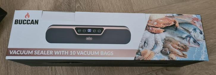 Buccan cooking – Vacuum Sealer – Met 10 Sealzakjes NIEUW, Antiek en Kunst, Antiek | Keukenbenodigdheden, Ophalen of Verzenden