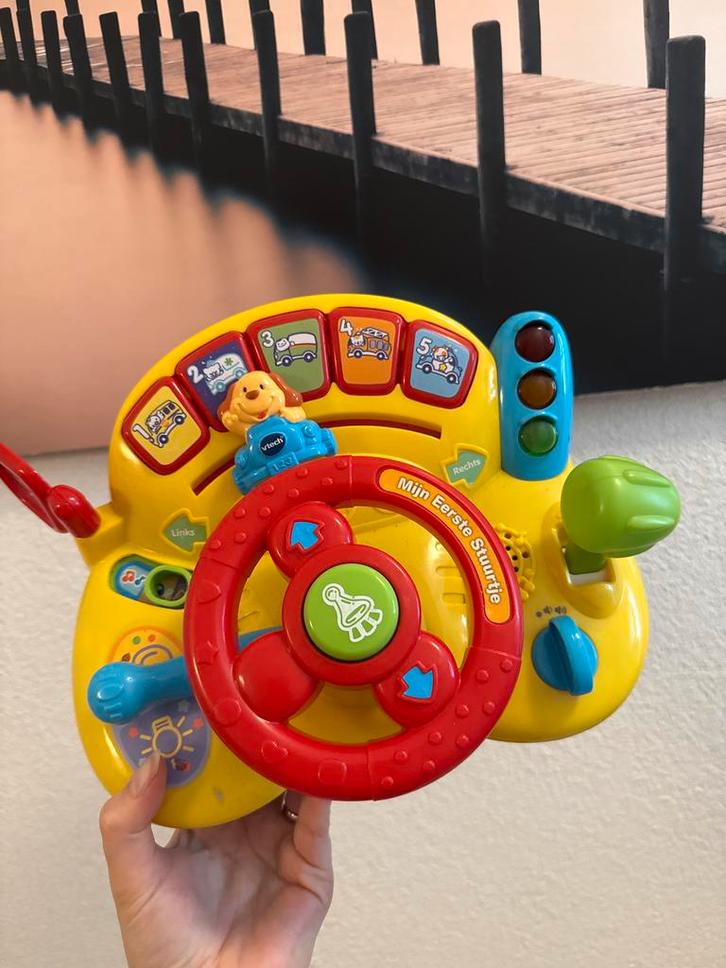 VTech Mijn Eerste Stuurtje - Leerzaam Speelgoed, Kinderen en Baby's, Speelgoed | Babyspeelgoed, Gebruikt, Overige typen, Met licht
