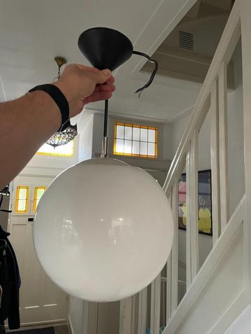 Hanglamp plafondlamp pendantlamp retro vintage bollamp glas beschikbaar voor biedingen