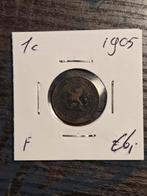 1 Cent 1905 - Koningin Wilhelmina, Postzegels en Munten, Munten | Nederland, Ophalen of Verzenden, Koningin Wilhelmina, 1 cent