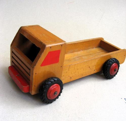 Houten vrachtwagen Nooitgedagt jaren 60, Antiek en Kunst, Antiek | Speelgoed, Ophalen of Verzenden