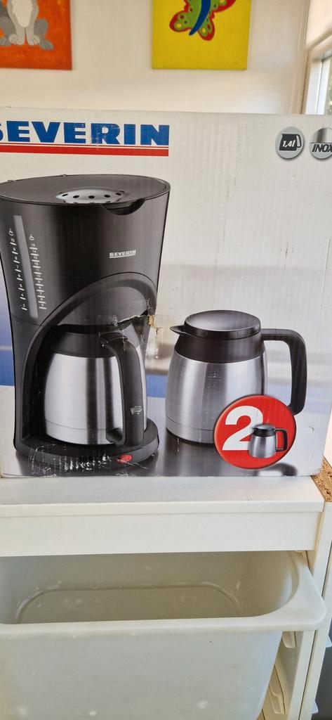Koffiezetapparaat met 2 Kannen - Severin, Witgoed en Apparatuur, Koffiezetapparaten, Gebruikt, Gemalen koffie, Koffiemachine, 10 kopjes of meer