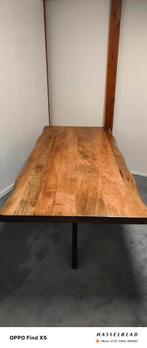 Boomstamtafel Boston 220 cm. Mangohout., Huis en Inrichting, Tafels | Eettafels, Ophalen, Meubel Outlet Meppel, Info@meubeloutletmeppel.nl