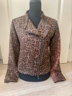 Animal jaguar luipaard print suede feel zomer jasje jas, Ophalen, Gedragen, Maat 38/40 (M), Bruin