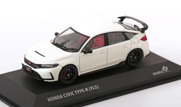 AANBIEDING! Honda Civic Typ R (FL5) 2022, Wit, 1/43, Solido beschikbaar voor biedingen