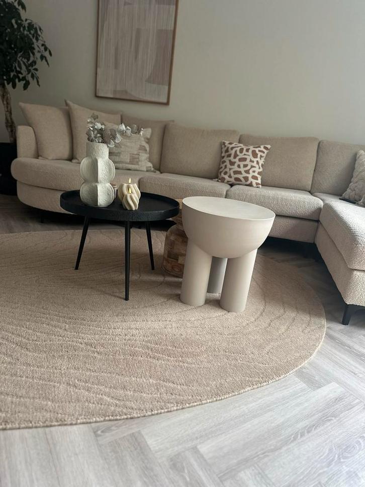 Eijerkamp Salontafels/Bijzettafel Byboo Taupe - Nieuwstaat, Huis en Inrichting, Tafels | Bijzettafels, Zo goed als nieuw, Overige vormen