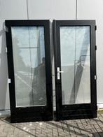 Terrasdeuren dubbel glas hardhout, Doe-het-zelf en Verbouw, Ophalen, 120 cm of meer, 200 tot 215 cm, Glas