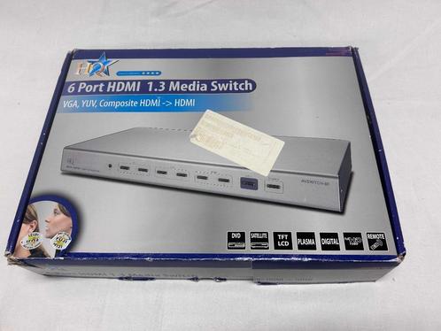 HDMI Switch 6Ch – 6 Port HDMI 1.3 Media Switch (AVSWITCH-85), Audio, Tv en Foto, Televisie-accessoires, Gebruikt, Ophalen