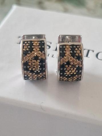 Ti Sento Creolen Panterprint Zilver 925 beschikbaar voor biedingen