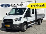 Ford Transit 350 2.0 TDCI L3H1 DC Trend RWD 7PERSOONS I OPEN, 4 cilinders, Met garantie (alle), Wit, 11 km/l