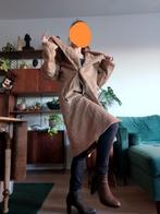 Alpaca wollen mantel, Verzenden, Beige, Maat 42/44 (L), Zo goed als nieuw