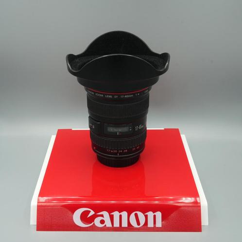 Canon EF 17-40mm F4 L USM incl zonnekap, filter, Audio, Tv en Foto, Fotografie | Lenzen en Objectieven, Zo goed als nieuw, Groothoeklens