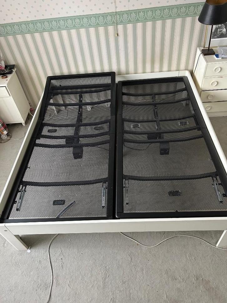 Twee persoons Auping Smart Base met ombouw, Huis en Inrichting, Slaapkamer | Bedden, Zo goed als nieuw, Tweepersoons, 180 cm, 200 cm