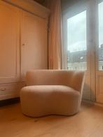 Woood fauteuil Stone crème boucle leuning rechts, Huis en Inrichting, Banken | Sofa's en Chaises Longues, Ophalen, Gebruikt, Eenpersoons