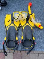 Snorkelset kind 8 jaar - Duikbril, snorkel en vinnen, Ophalen of Verzenden, Zo goed als nieuw, Duikbril of Snorkel