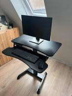 Electrisch zit-sta bureau Worktrainer zwart 80x62, Huis en Inrichting, Ophalen, Elektrisch, Gebruikt, Bureau