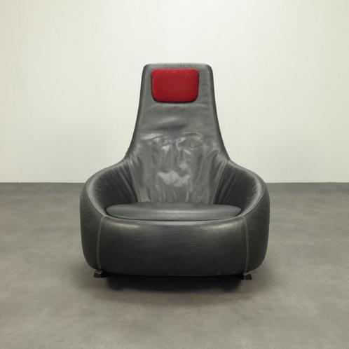 Rocking Chair Dim Sum by Simon Pengelly for Montis, 2012, Huis en Inrichting, Fauteuils, Gebruikt, Hout, Leer, 75 tot 100 cm, 75 tot 100 cm