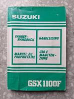 Suzuki gsx 1100 f  handleiding, Ophalen of Verzenden, Suzuki