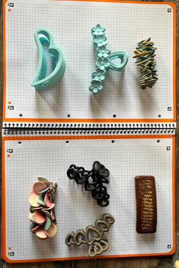 7 haarclips, leuk voor de zoner beschikbaar voor biedingen
