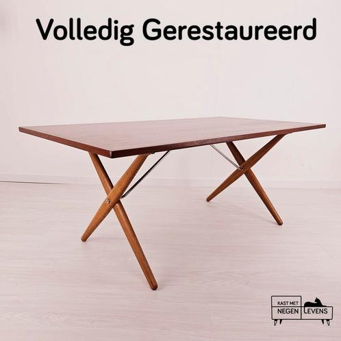 Vintage AT 303 eettafel, Hans Wegner & Andreas Tuck 1950s, Huis en Inrichting, Tafels | Eettafels, Zo goed als nieuw, 50 tot 100 cm