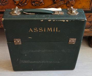 Vintage Groene LP Koffer - 28x28cm beschikbaar voor biedingen