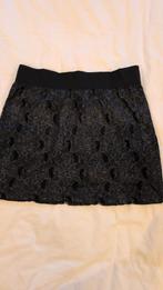 Rut&Circle rokje zwart met zilver kant - maat 38, Maat 38/40 (M), Zwart, Zo goed als nieuw, Boven de knie